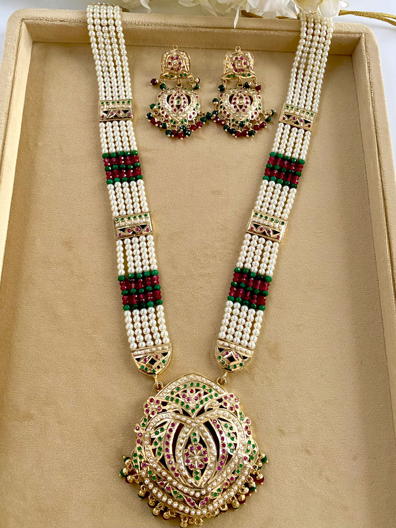 Regal Strands Long Necklace Set