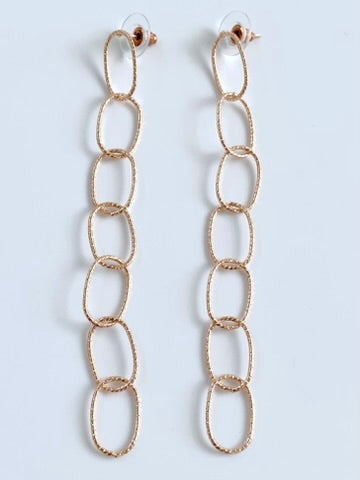 Rose Gold Multiple Entangled Earrings