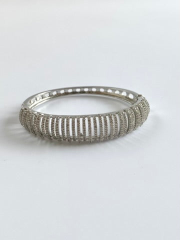 Shining Through the Night White Diamond Studded Bracelet