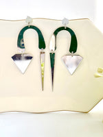 Load image into Gallery viewer, Silver Take Me To The Party Earrings
