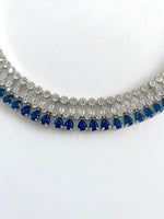 Load image into Gallery viewer, Studded Blue Sky Diamond Necklace Set
