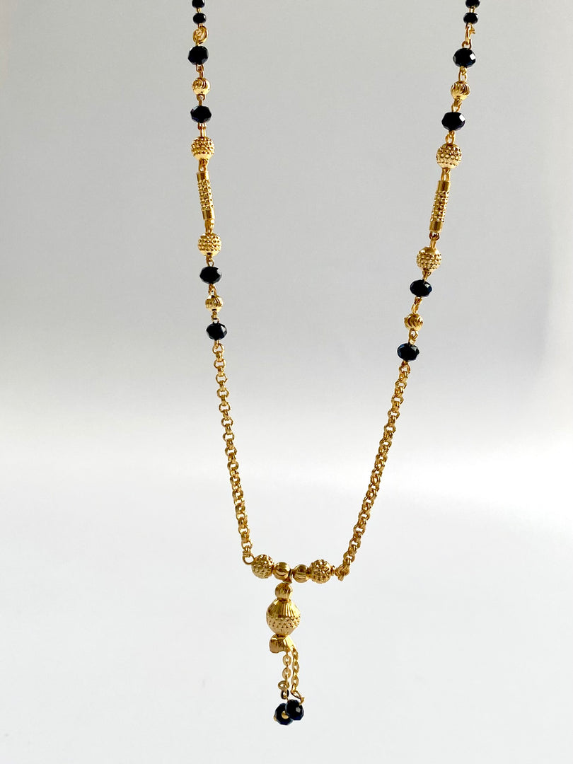 Swinging Black Pearl Mangalsutra Chain