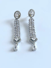 White Fish Diamond Earrings