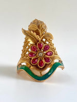 Load image into Gallery viewer, Bouquet For You Multicolor Gold Cocktail Ring
