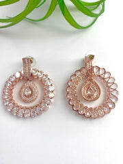 Bride In White Diamond Earrings