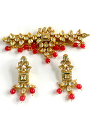Elegance Personified Red Kundan Choker Set!