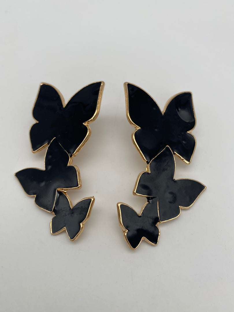 Gorgeous Three Butterfly Earrings