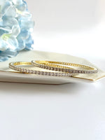 Load image into Gallery viewer, I&#39;m A Studded Affair Diamond Golden Bangle Set Of Four
