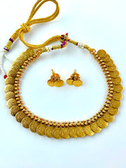 Maa Laxmi Gold Ginni Necklace Set
