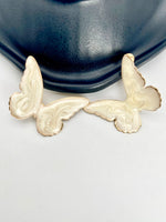 Load image into Gallery viewer, Marble Finish Butterfly Earrings
