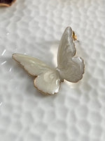 Load image into Gallery viewer, Marble Finish Butterfly Earrings
