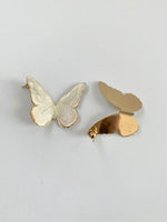 Load image into Gallery viewer, Marble Finish Butterfly Earrings
