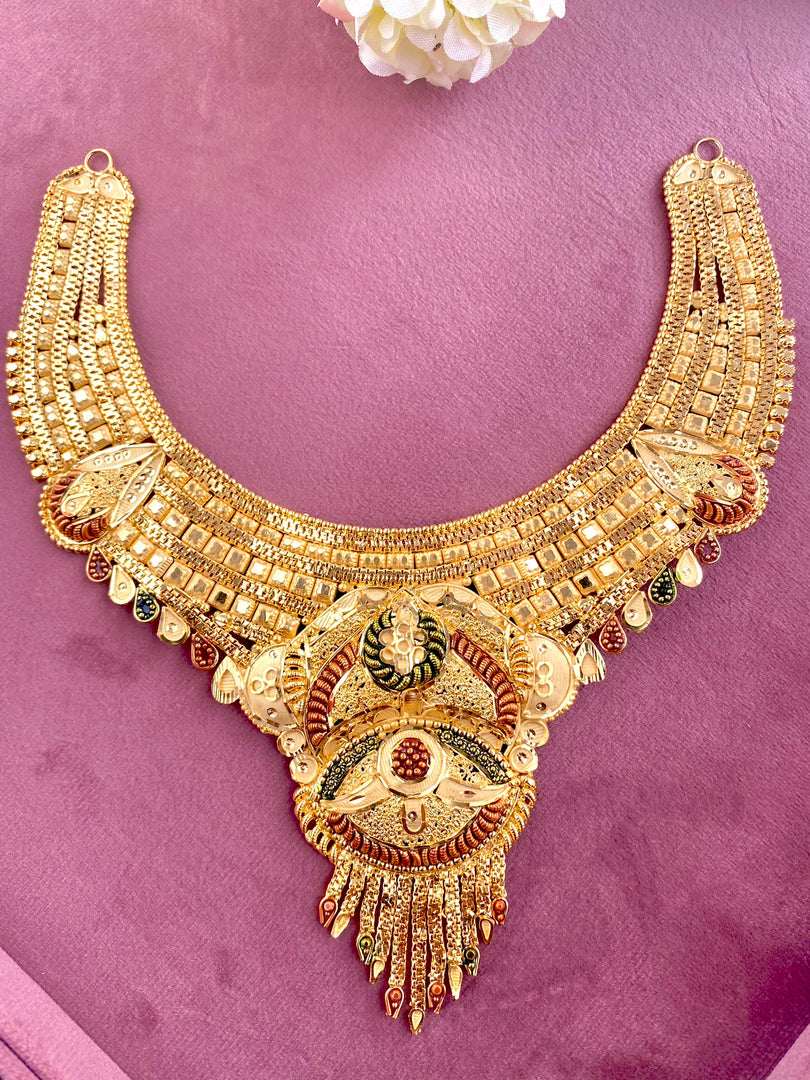 Miss Kanpur Gold Replica Necklace Set
