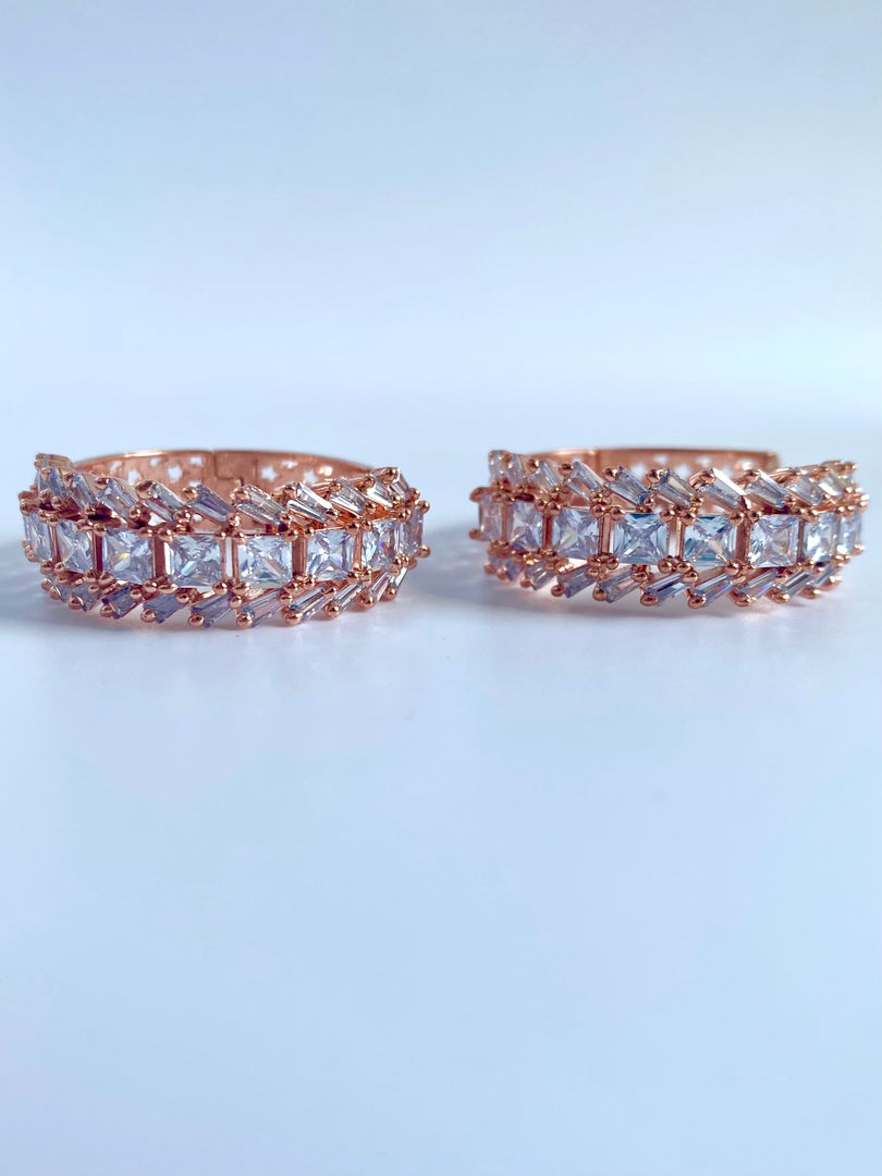 Picasa Three Ways Path Diamond Loop Earrings