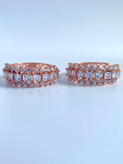 Picasa Three Ways Path Diamond Loop Earrings