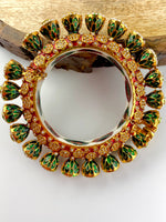 Load image into Gallery viewer, Royal Jodhpuri Pacheli Multicolour Pearl Kada Bangle
