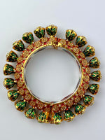 Load image into Gallery viewer, Royal Jodhpuri Pacheli Multicolour Pearl Kada Bangle
