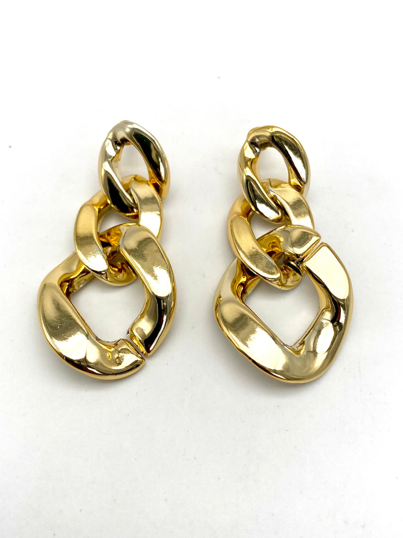 Small Three Layered Hoop Earrings