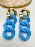 Load image into Gallery viewer, Splendid Matte Finish Four Loop Earrings
