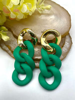 Load image into Gallery viewer, Splendid Matte Finish Four Loop Earrings
