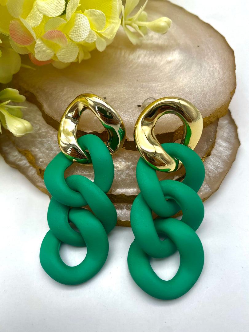 Splendid Matte Finish Four Loop Earrings
