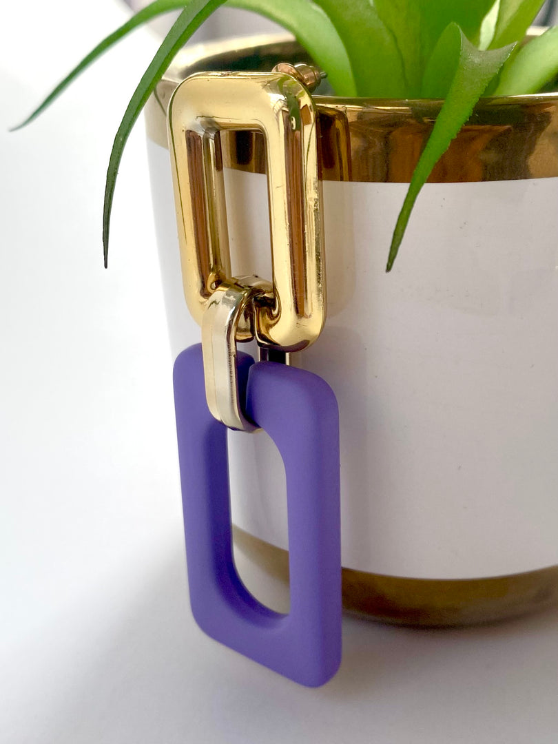 Take Me To Office Dual Colour Earrings