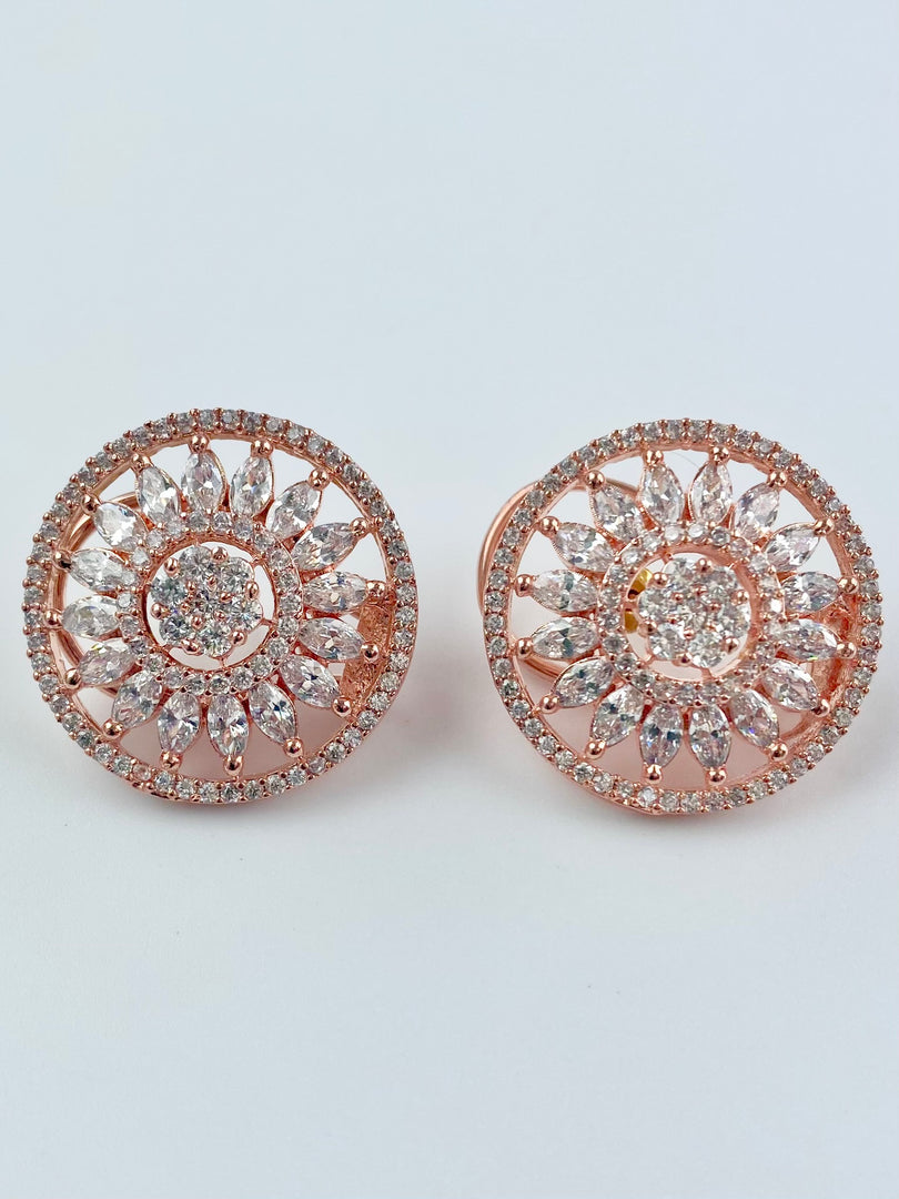 The Rosee White Diamond Chakra Earrings