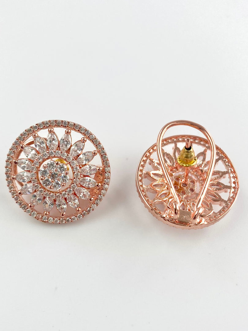 The Rosee White Diamond Chakra Earrings