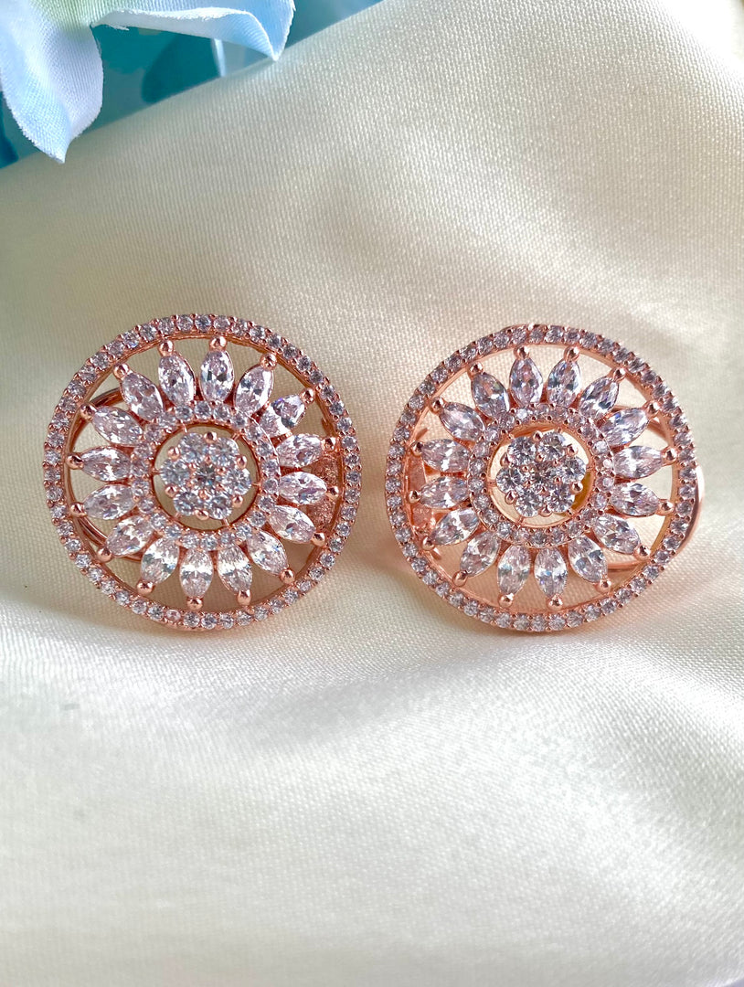 The Rosee White Diamond Chakra Earrings